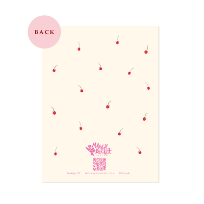 Cherry Birthday Cake Card