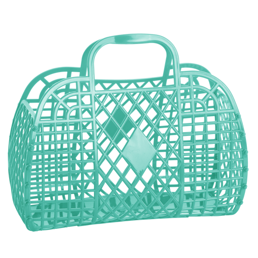 Retro Small Basket Jelly Bag - Mint Green