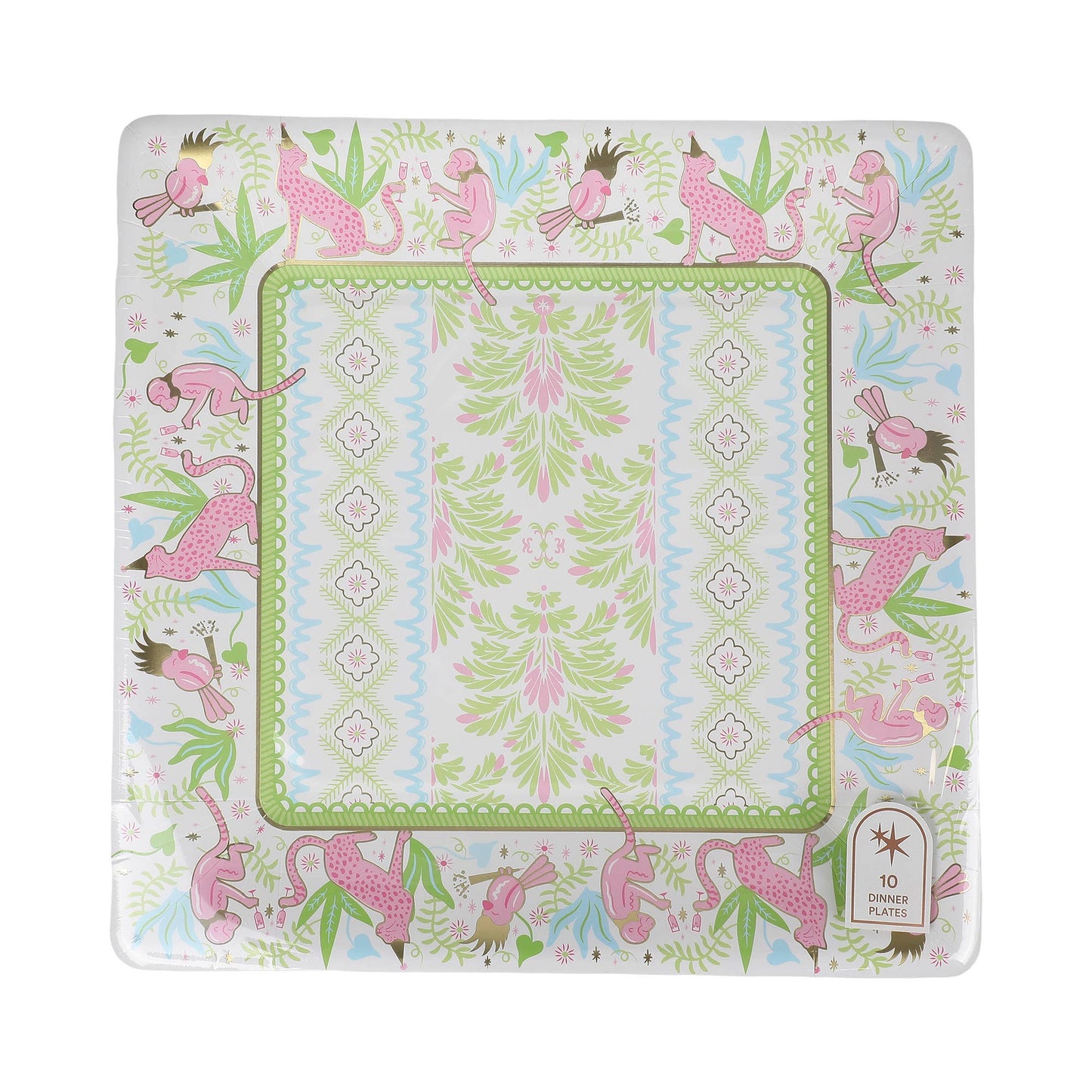 Party Animals Dinner Plate