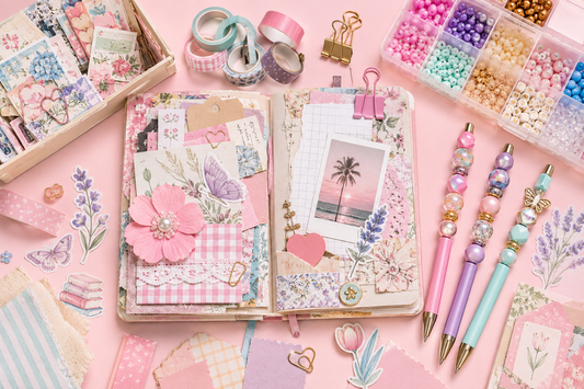 Junk Journaling + Beadable Pen Workshop August 2, 2 - 3 p.m.