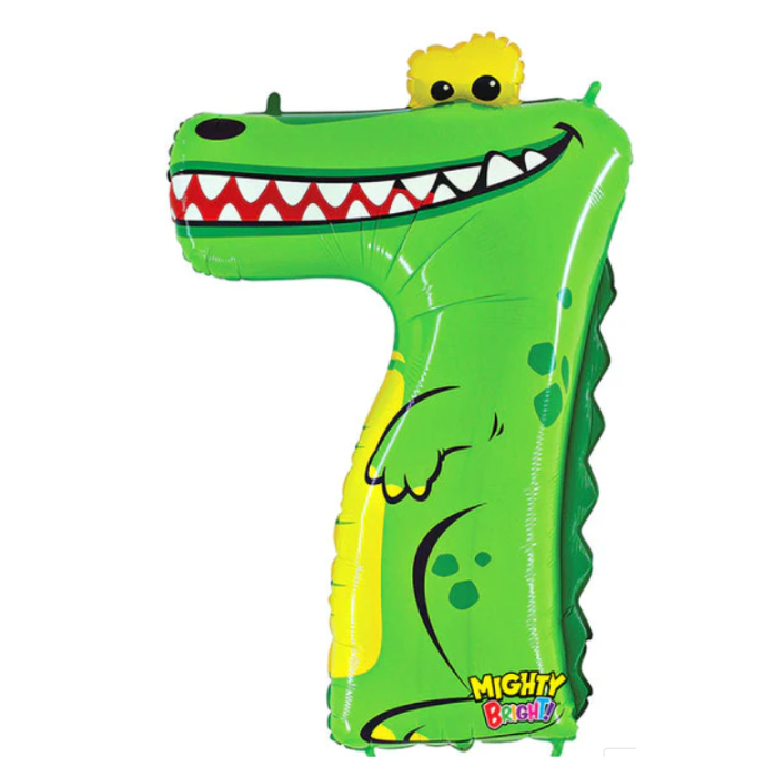 40" Crocodile Zooloon Balloon Number - 7