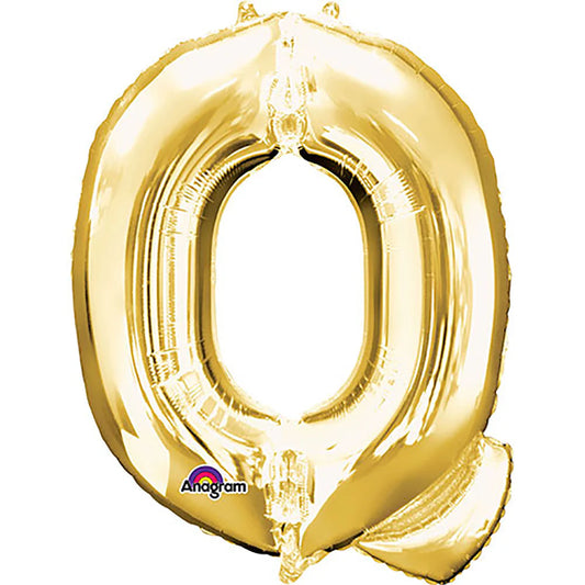 34" Anagram Balloon Gold Letter - Q