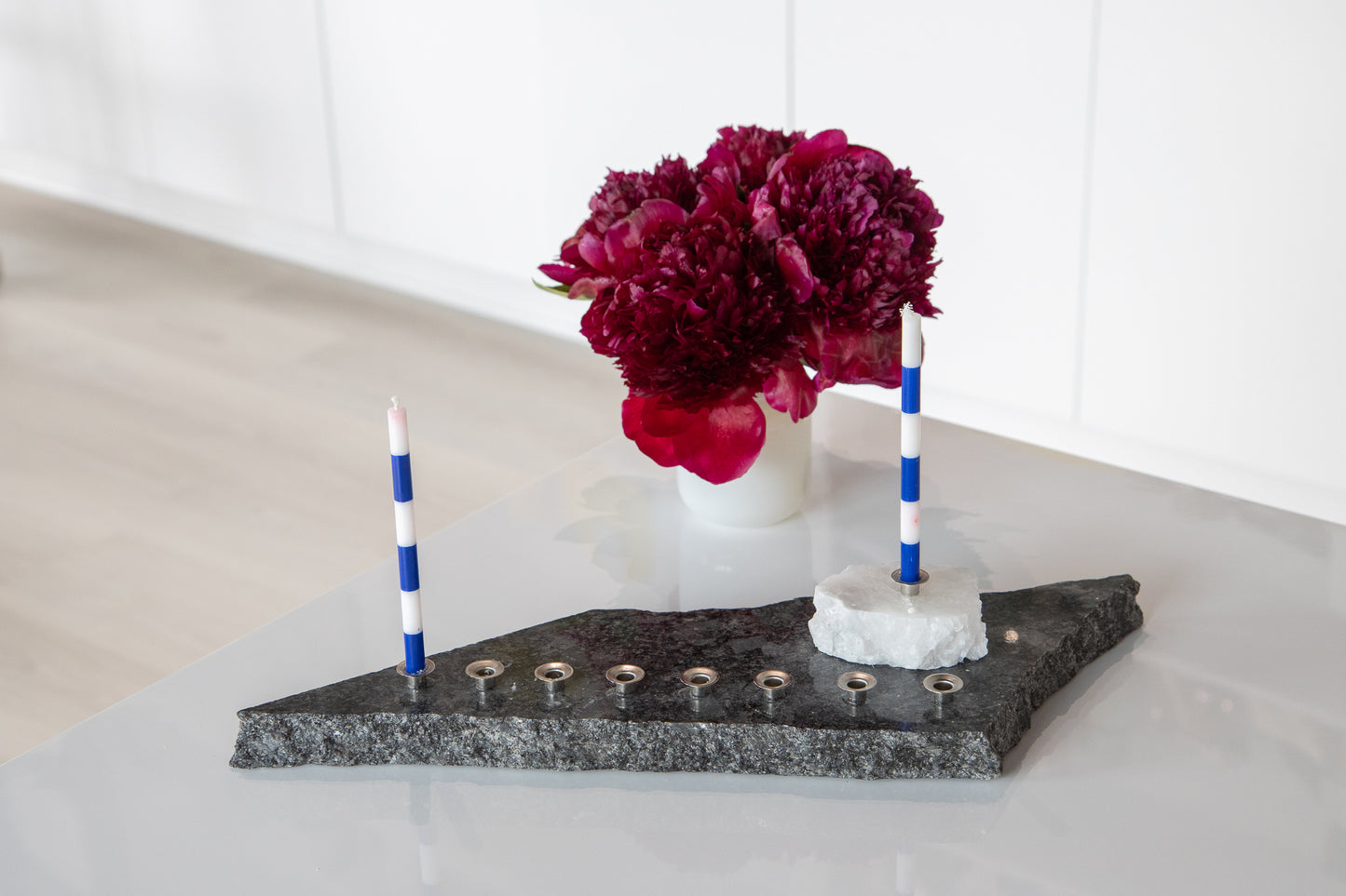 Private Event for the Jewish Federation:  Build your own Stone Menorah