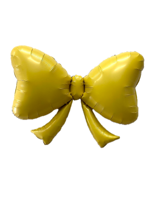 40" Bow Yellow Balloon