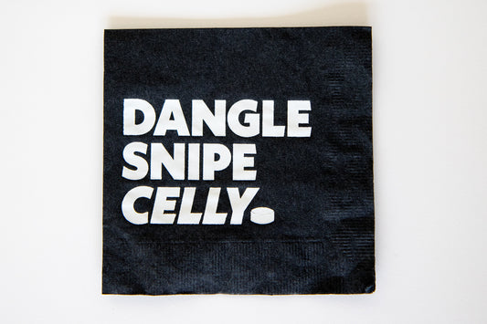 Dangle, Snipe, Celly -  Hockey Themed Napkins