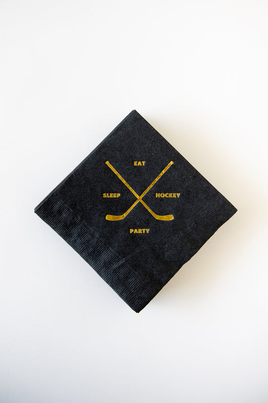 Eat, Sleep, Party - Hockey Napkins