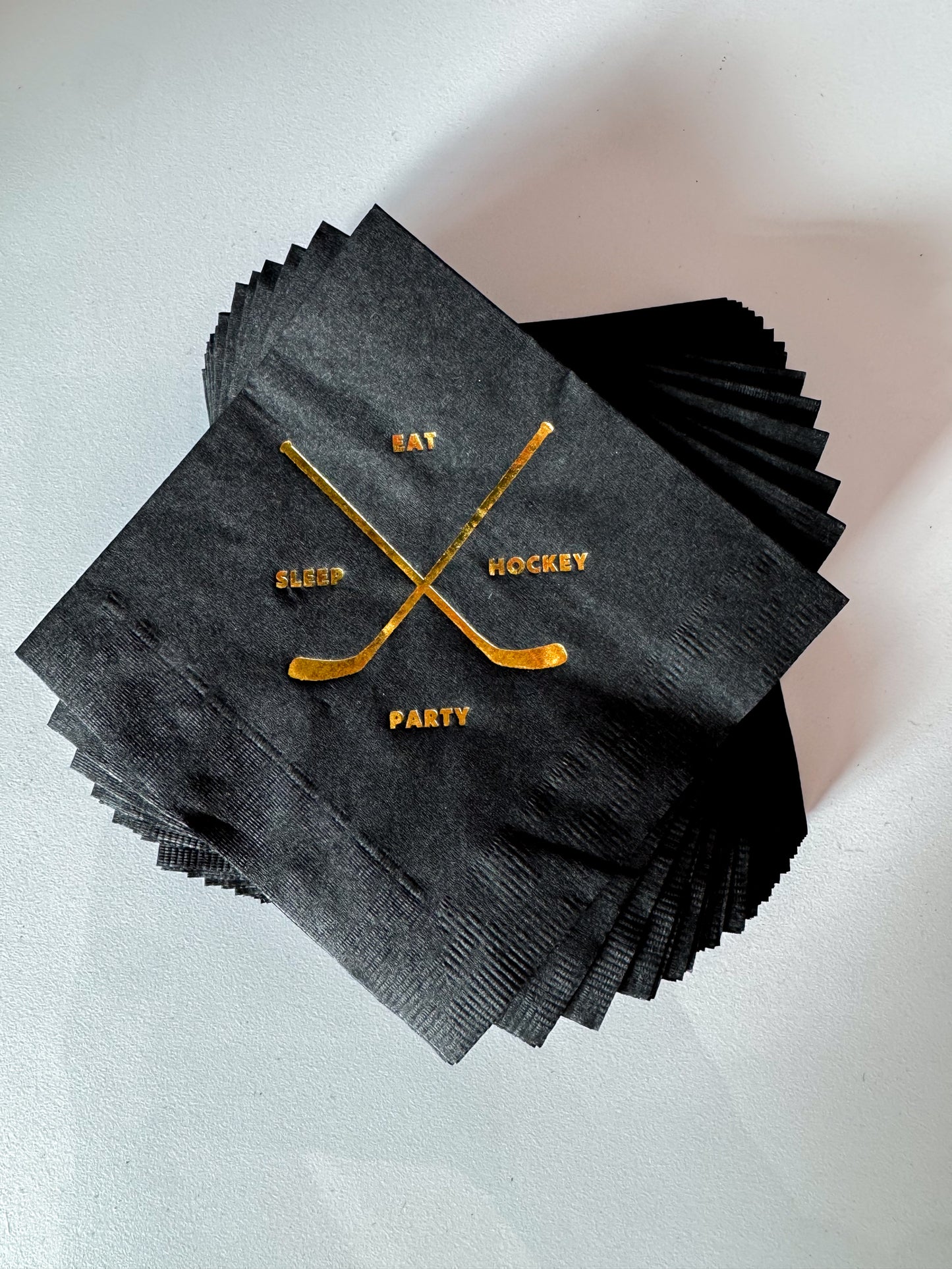 Eat, Sleep, Party - Hockey Napkins