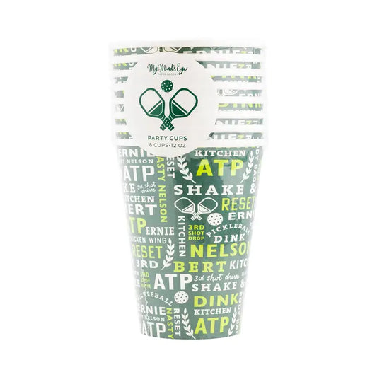 Pickleball Paper Cups 12oz 8ct