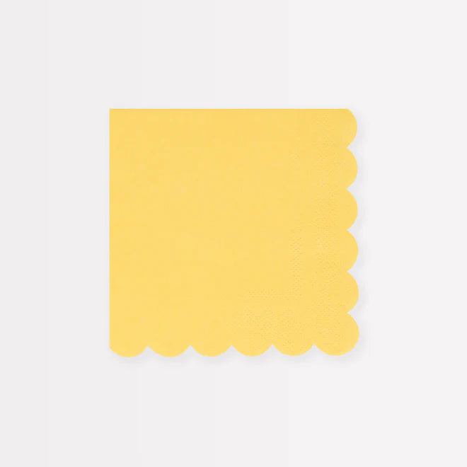 Lemon Sherbert Yellow Small Napkins