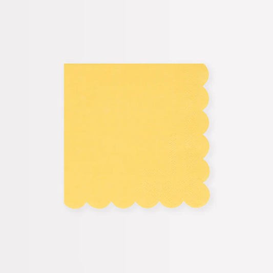 Lemon Sherbert Yellow Small Napkins