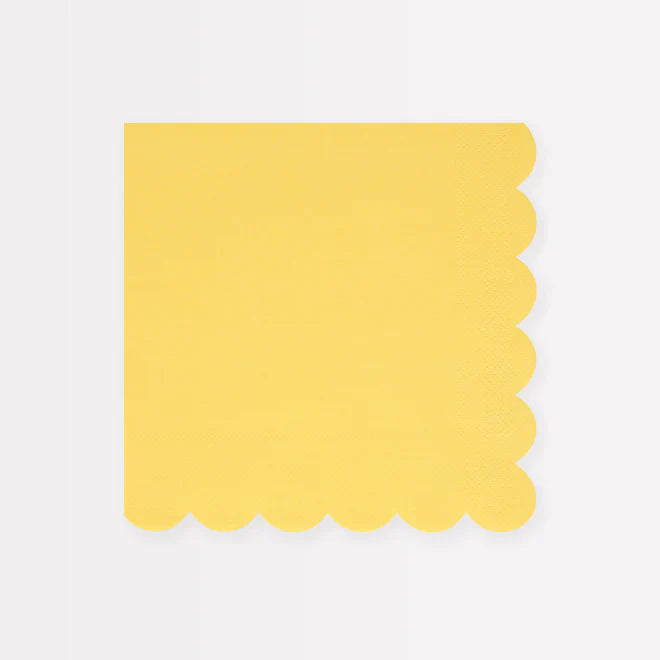 Lemon Sherbert Yellow Small Napkins