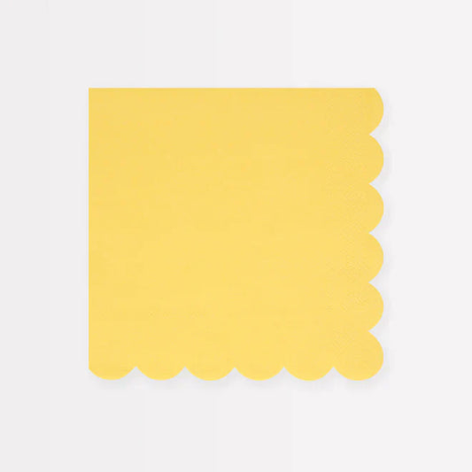 Lemon Sherbert Yellow Small Napkins