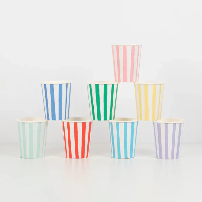 Mixed Stripe Cups