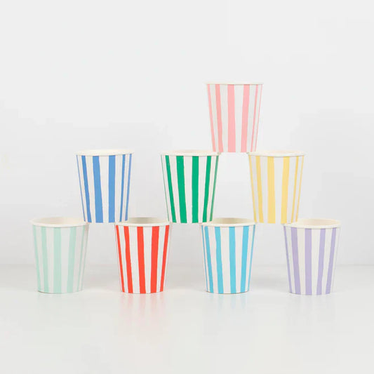 Mixed Stripe Cups