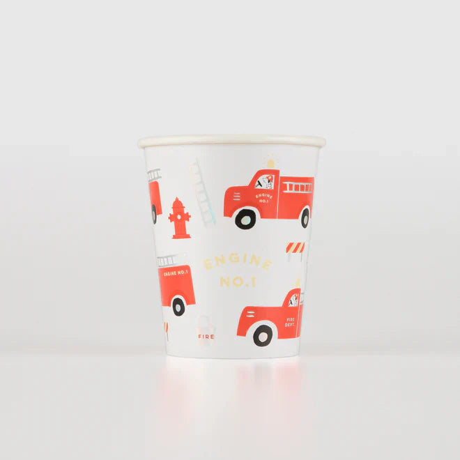 Fire Truck Cups