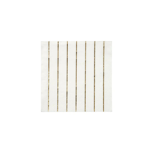 Gold Strip Small Napkins