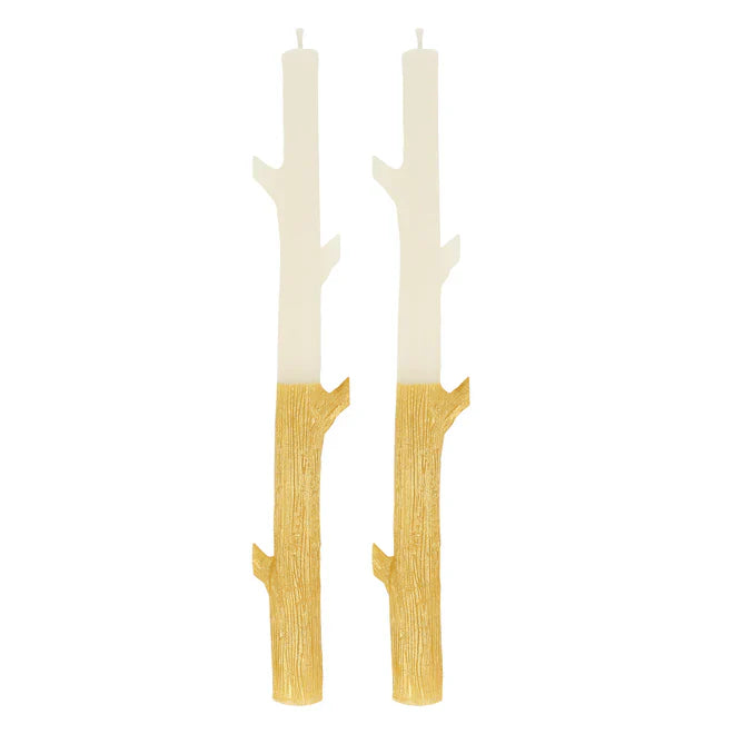 Gold Dipped Stick Candles