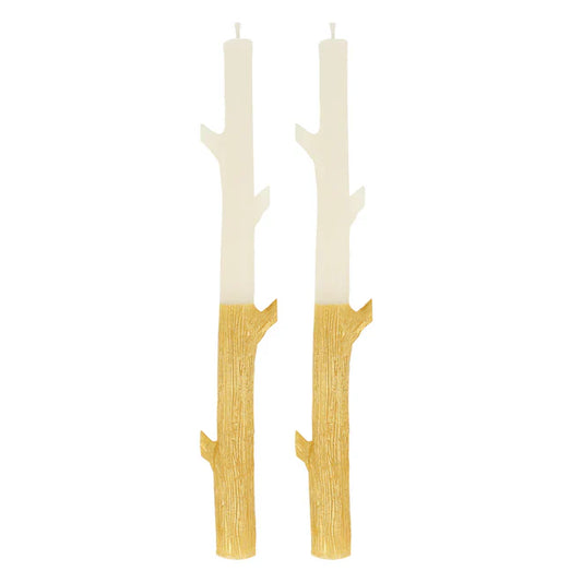 Gold Dipped Stick Candles