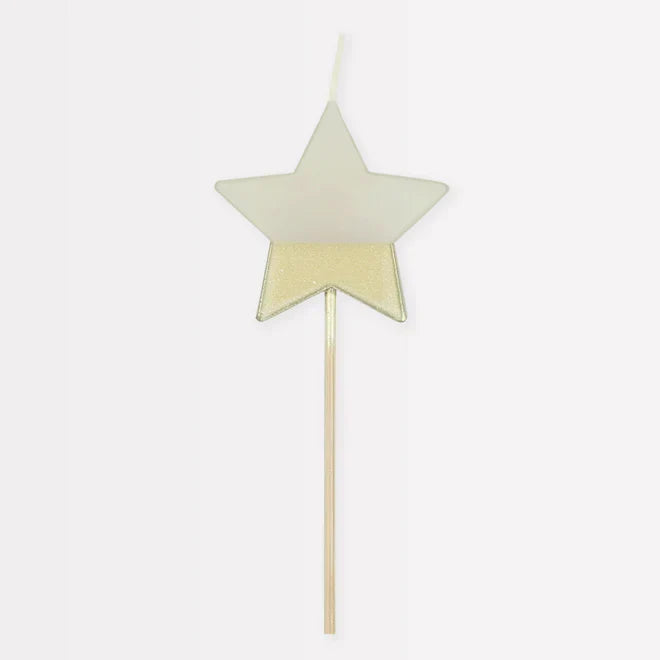 Gold Dipped Star Candle