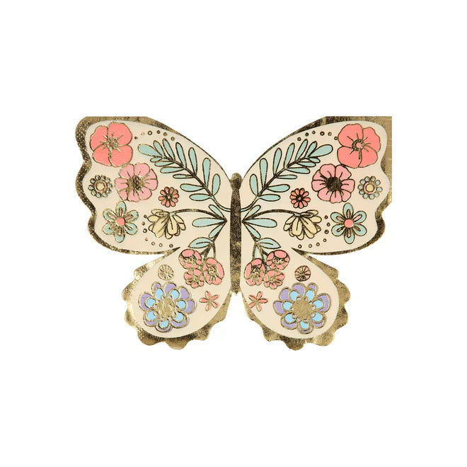 Floral Butterfly Napkins