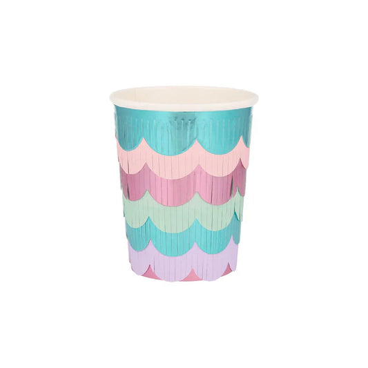 Mermaid Scalloped Fringe Cups