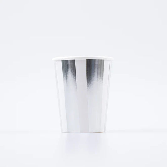 Silver Stripe Cups