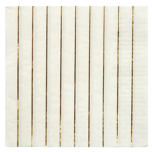 Gold Stripe Large Napkins