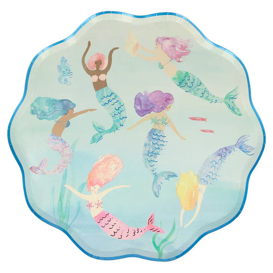 Mermaids Swimming Plates