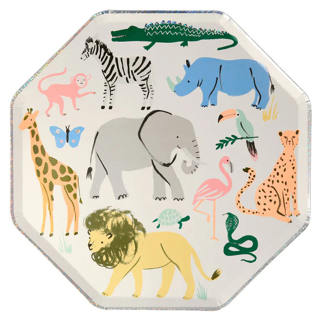 Safari Animals Dinner Plates