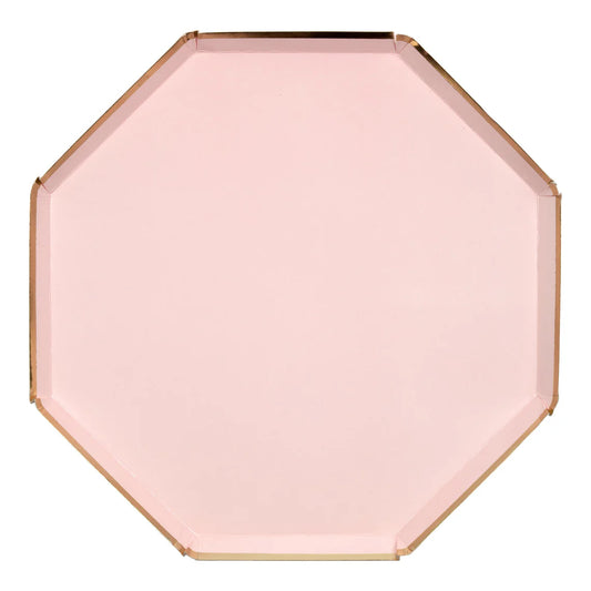 Dusky Pink Dinner Plates 8ct