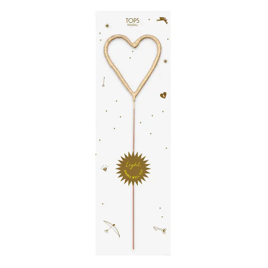 Big Gold Heart Sparkler Wand Card - Celebrate