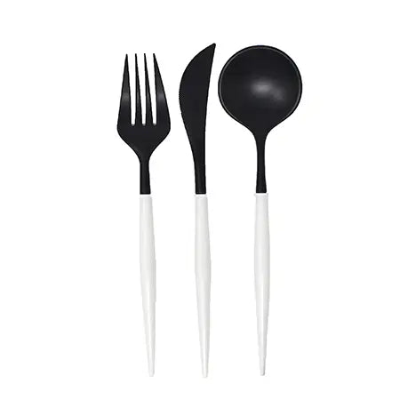 Bella Cutlery Black/White Handle