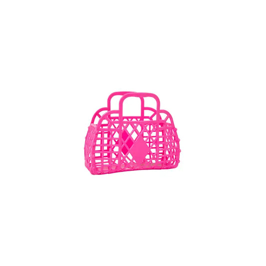 Retro Basket Jelly Bag - Berry Pink