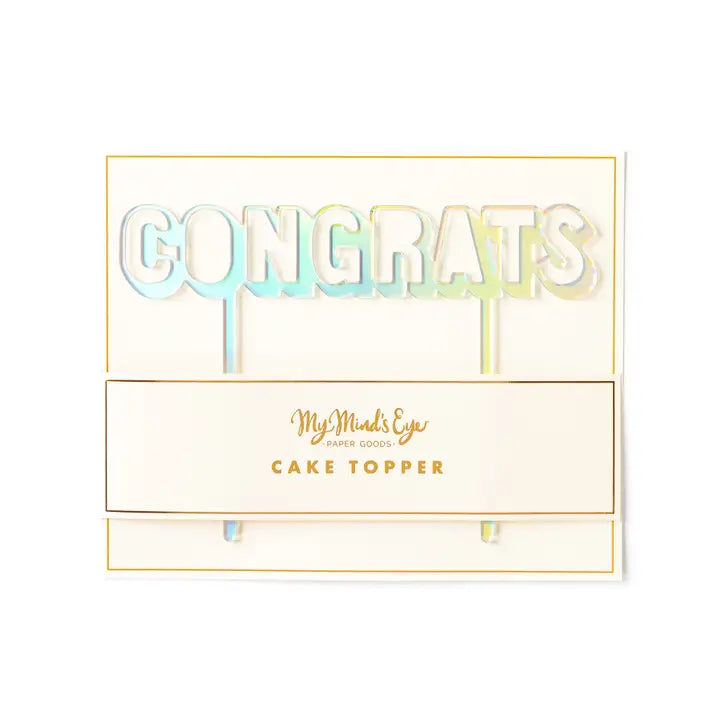 Congrats Cake Topper 