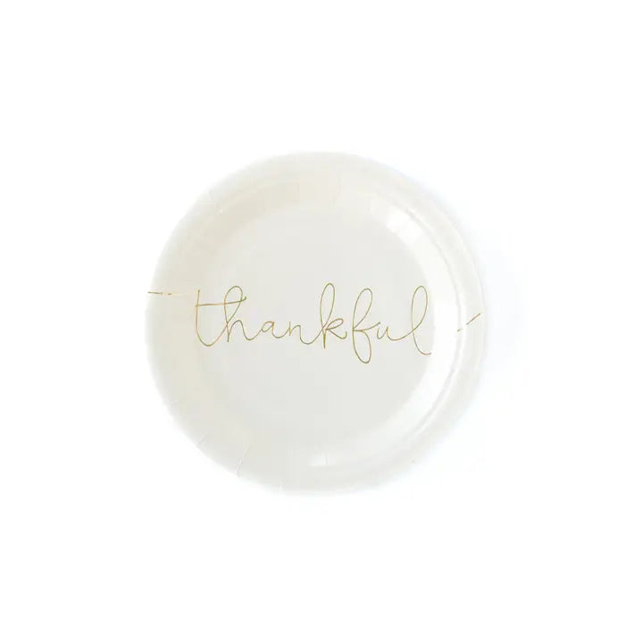 Harvest Thankful/Grateful Plate Set