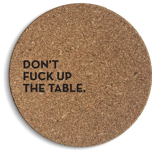 Table Cork Coaster Six-Pack