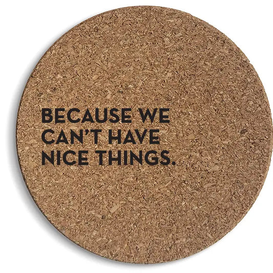 Nice Things Cork Coaster Six-Pack