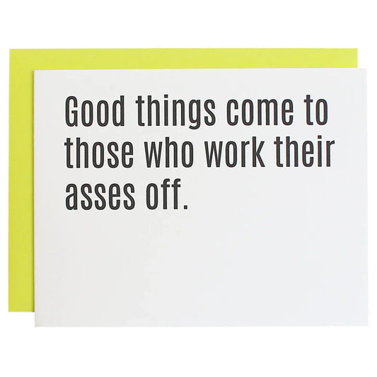 Good Things Come - Letterpress Card