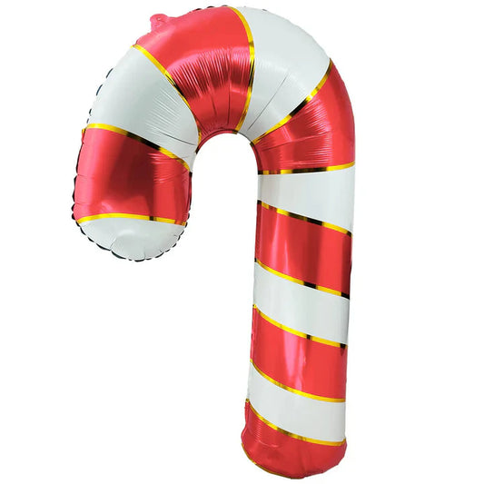 37" Candy Cane Red & White Flat Balloon