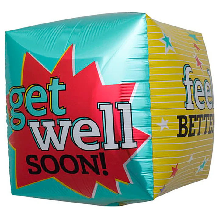 17" Cube Get Well Feel Better