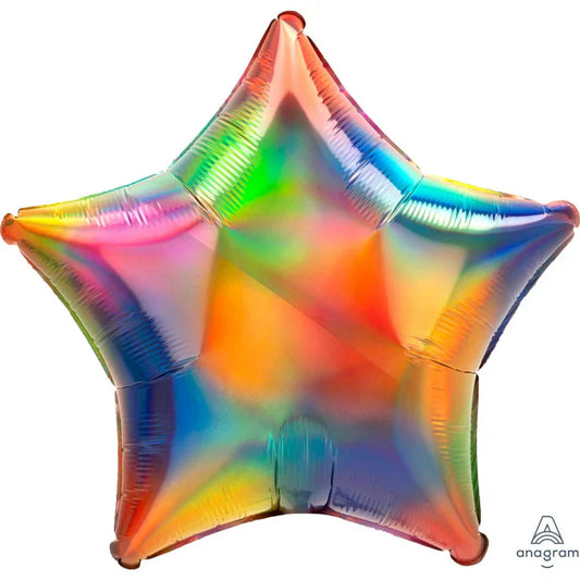 19" Star Iridescent Rainbow