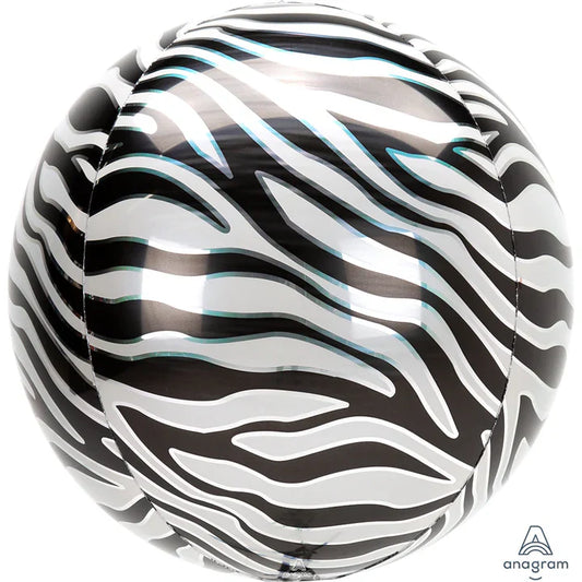 16" Zebra Print Orbz