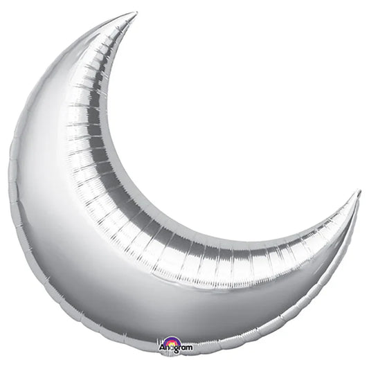 26" Cresent Moon Silver 3pk