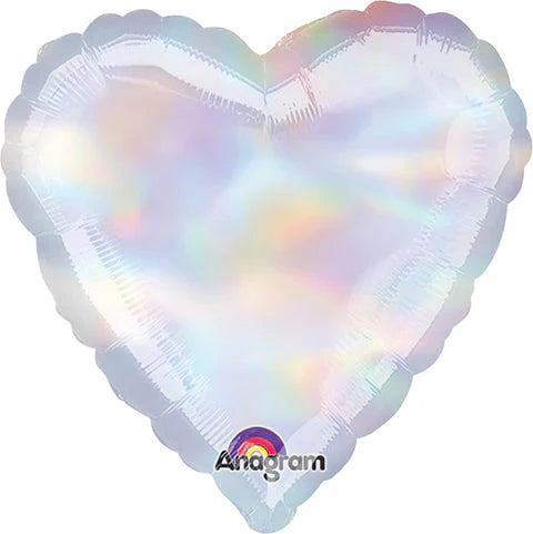 18" Heart Iridescent