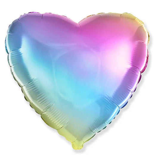 18" Heart Gradient Pastel