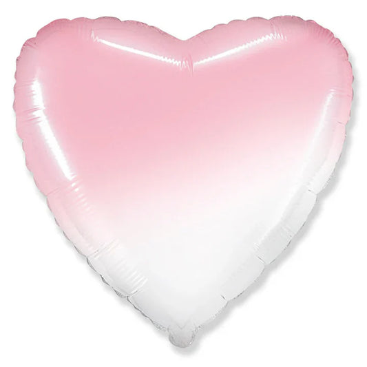 18" Heart Gradient Baby Pink