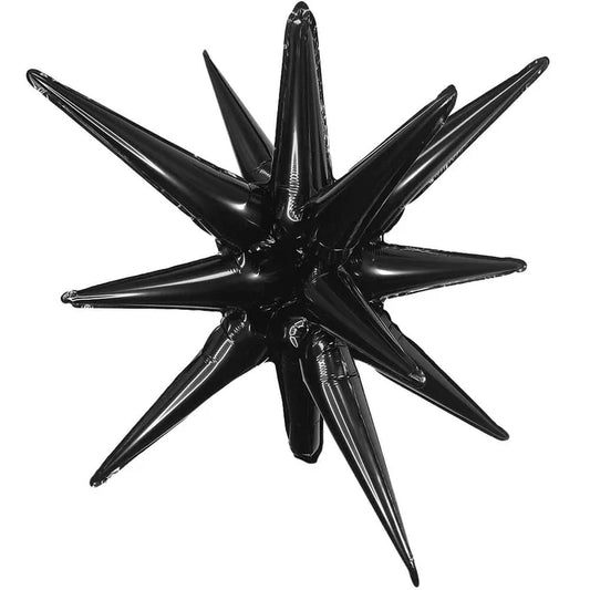 27" 3D Star Burst All in One Metallic Black