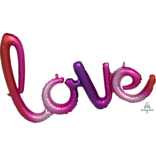 31" Script Phrase Ombre Love