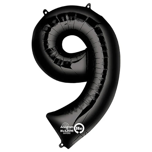 34" Anagram Black Number - 9