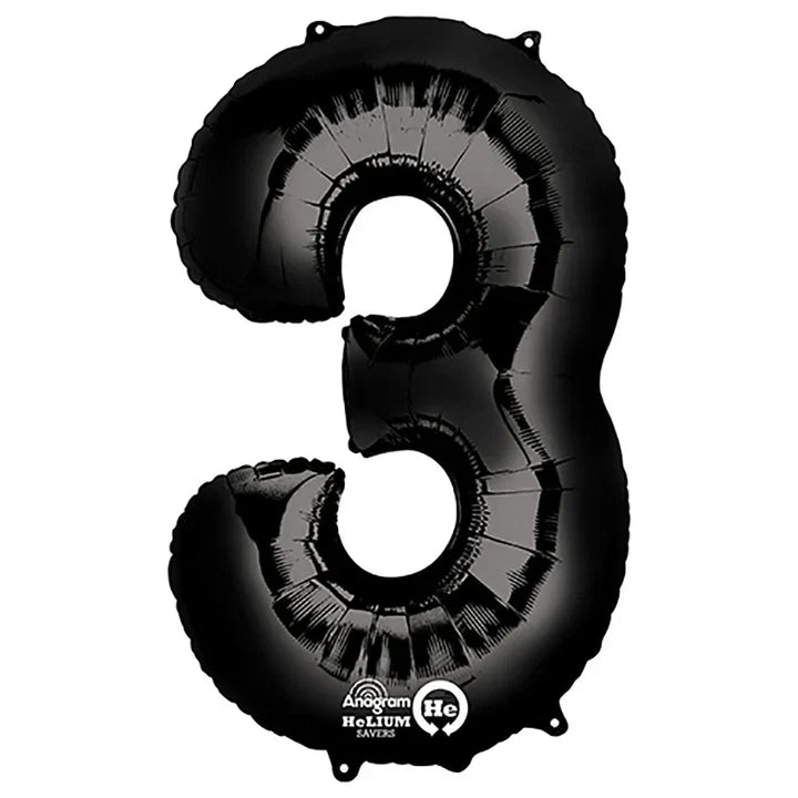 34" Anagram Black Number - 3